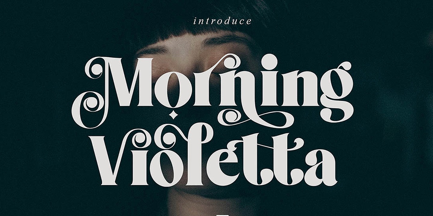 Beispiel einer Morning Violetta-Schriftart #1